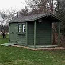 8 x 12 high classic with a 4 foot gable porch.